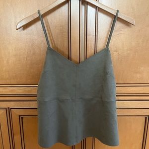 Suede Tank Top